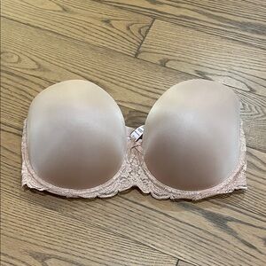 Victoria's Secret Blush Lace Strapless Bra